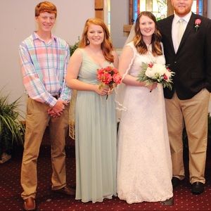 David’s Bridal Meadow Bridesmaid Dress